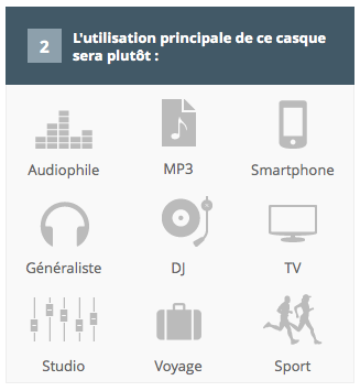 Choisissez votre utilisation